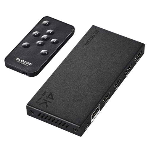 Amazon.co.jp: エレコム HDMI切替器 4K 60Hz 4入力1出力
